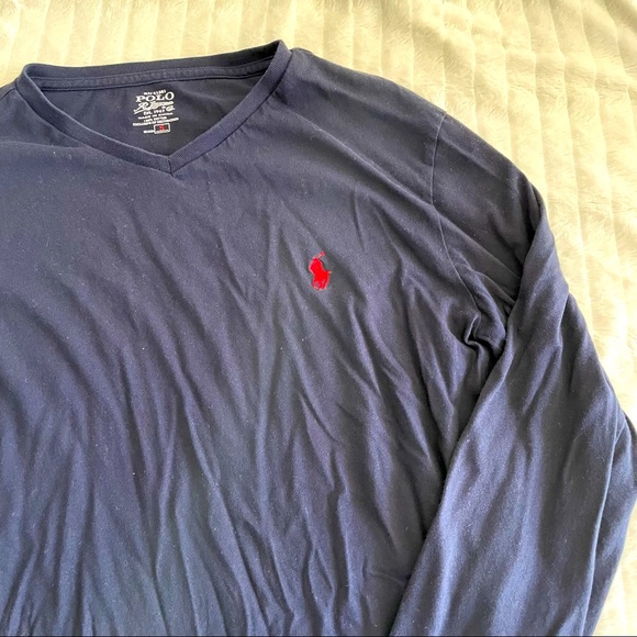 Ralph Lauren Navy Blue Long Sleeve - Picture 2 of 4
